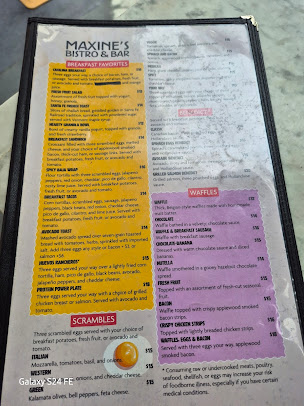 Menu Maxines Bistro And Bar American Restaurant In Miami Beach - 6