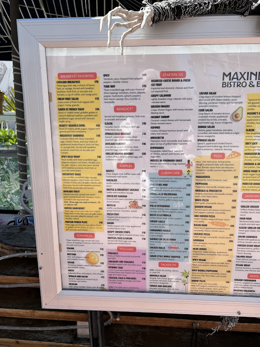 Menu Maxines Bistro And Bar American Restaurant In Miami Beach - 8