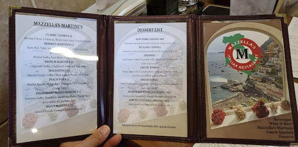 Menu Mazzellas Italian Restaurant - 6