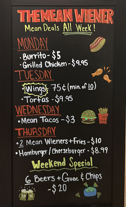 Menu Mean Wiener - 7