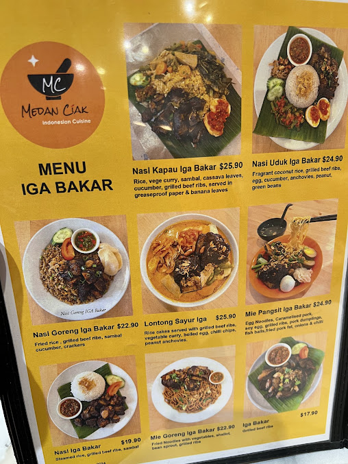 Menu Medan Ciak Mascot Indonesian Restaurant - 9