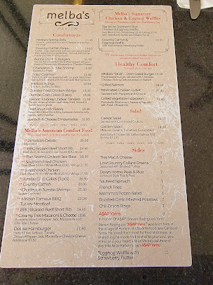 Menu Melba's Restaurant - 5