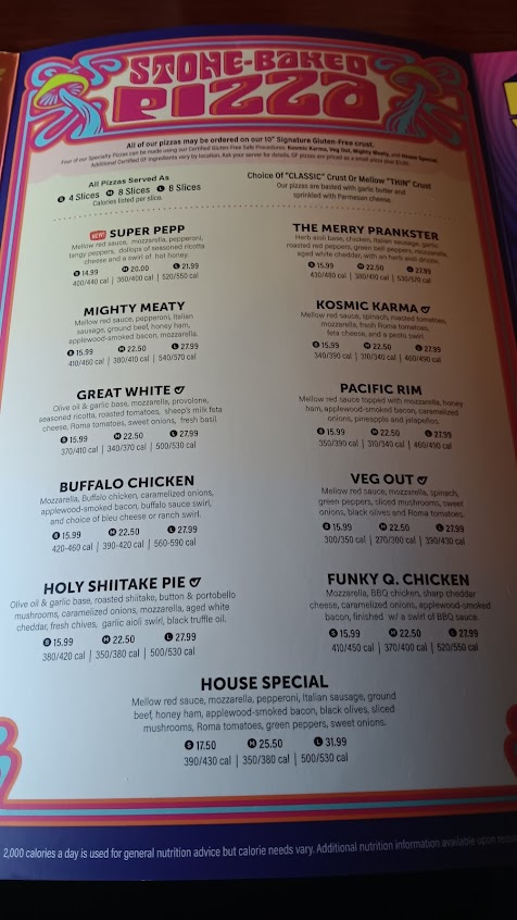 Menu Mellow Mushroom Oxford Anniston - 0