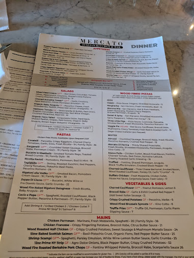 Menu Mercato Italian Kitchen And Bar - 4