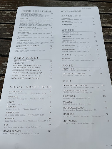 Menu Merriman's Honolulu - 7