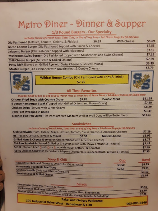 Menu Metro Diner - 5