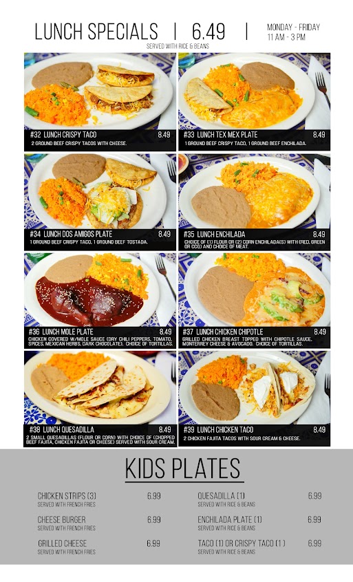 Menu Mexicano Bar Grill 3 - 4