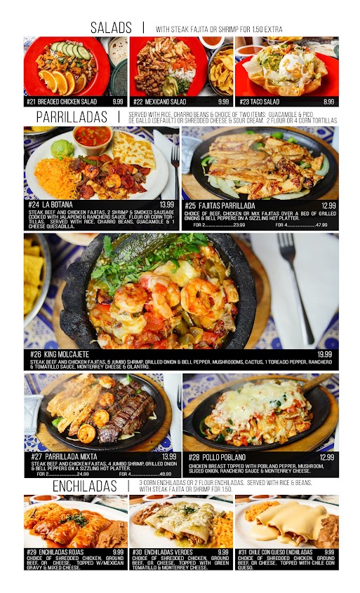 Menu Mexicano Bar Grill 3 - 5