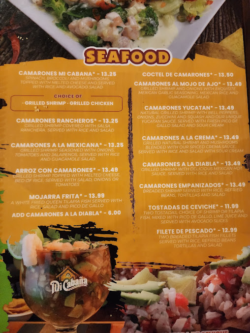 Menu Mi Cabana Mexican Restaurant #10 - 5