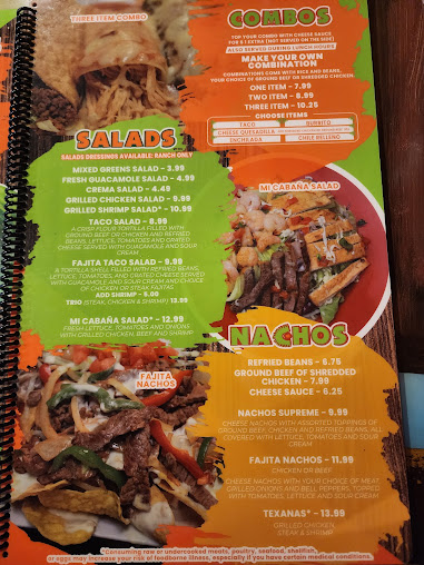 Menu Mi Cabana Mexican Restaurant #10 - 6