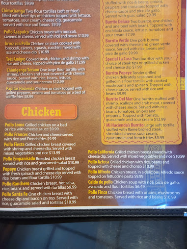 Menu Mi Hacienda Pikeville Ky - 0