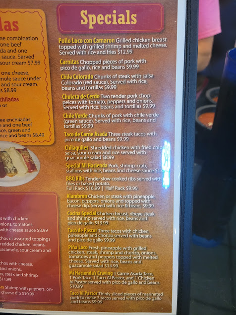 Menu Mi Hacienda Pikeville Ky - 4