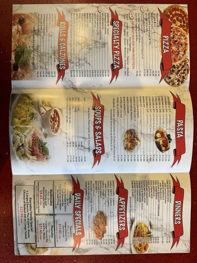Menu Michael Sons Italian Food Pizza - 2