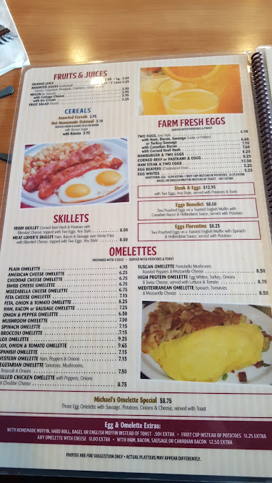 Menu Michael's Diner - 2