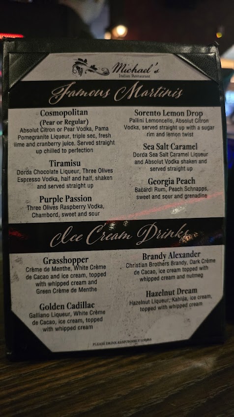 Menu Michaels Italian Restaurant Waukesha - 2