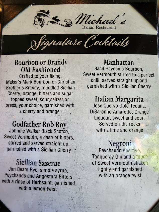 Menu Michaels Italian Restaurant Waukesha - 7