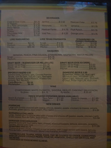 Menu Miguel's - 0