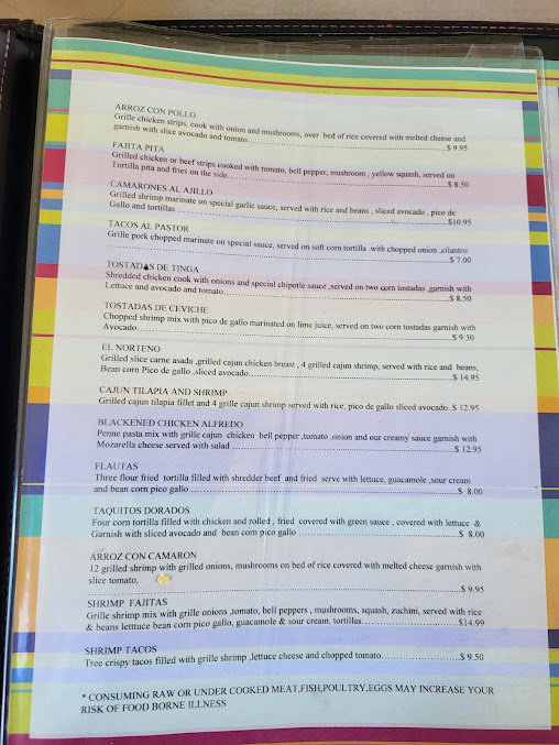 Menu Miguel's - 2