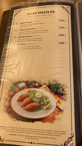 Menu Mihmandar Restaurant Berlin Kreuzberg - 1
