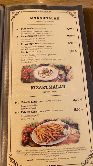 Menu Mihmandar Restaurant Berlin Kreuzberg - 3
