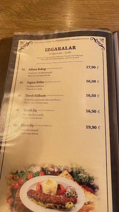 Menu Mihmandar Restaurant Berlin Kreuzberg - 8