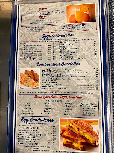 Menu Mike's Diner Of Brooklyn - 0