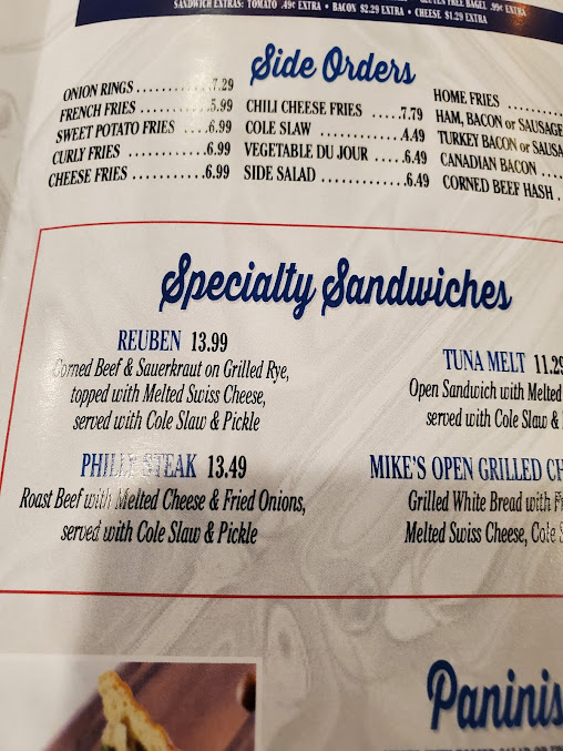 Menu Mike's Diner Of Brooklyn - 2