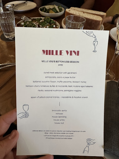 Menu Mille Vini Wine Bar & Restaurant - 1