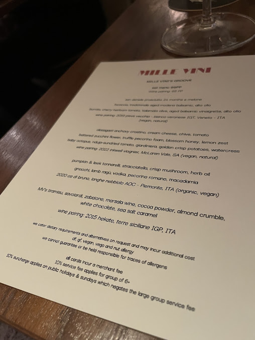 Menu Mille Vini Wine Bar & Restaurant - 2