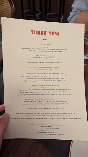 Menu Mille Vini Wine Bar & Restaurant - 5