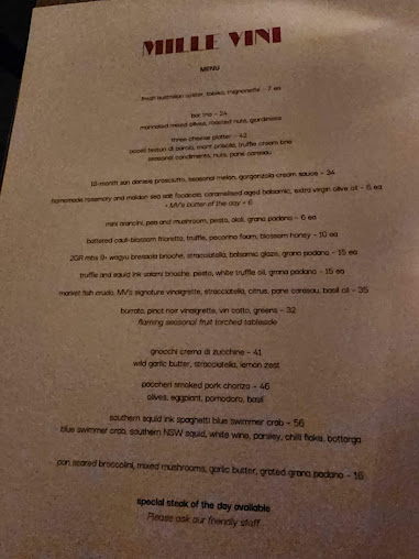 Menu Mille Vini Wine Bar & Restaurant - 8