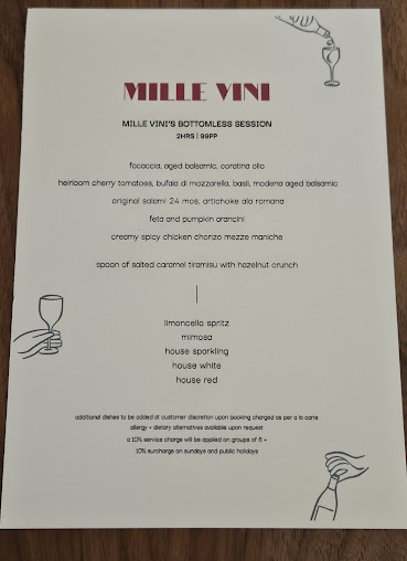 Menu Mille Vini Wine Bar & Restaurant - 9