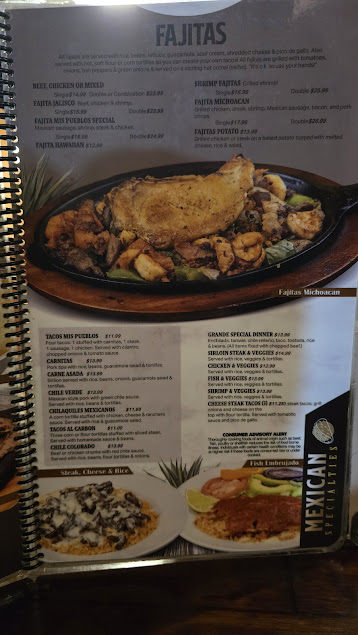 Menu Mis Pueblos Mexican Restaurant - 1