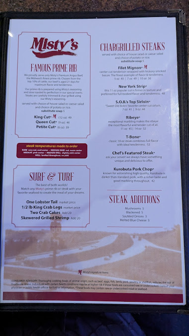 Menu Misty's Restaurant & Lounge - 5