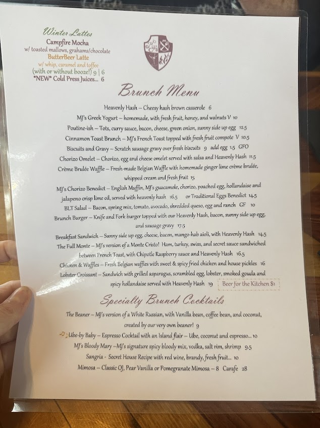 Menu Mjs Bar And Restaurant - 0