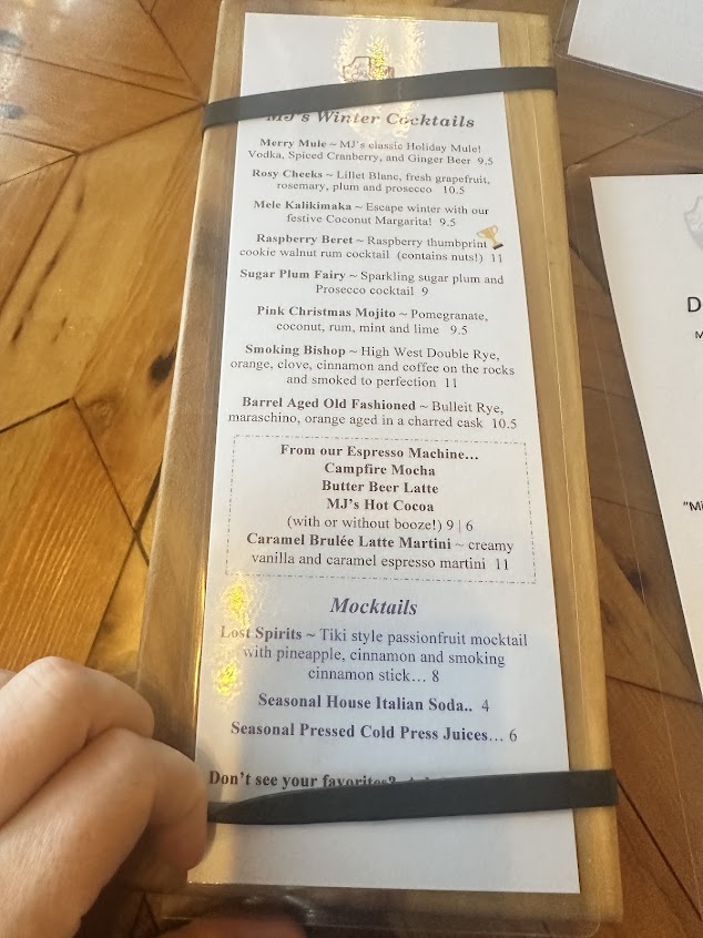 Menu Mjs Bar And Restaurant - 4