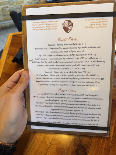 Menu Mjs Bar And Restaurant - 7