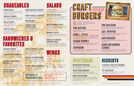 Menu Mlrose Craft Beer Burgers Sylvan Park - 0