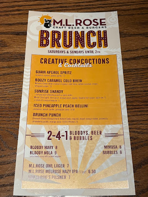 Menu Mlrose Craft Beer Burgers Sylvan Park - 9
