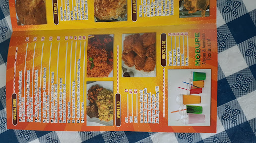 Menu Modupe African American Restaurant - 6