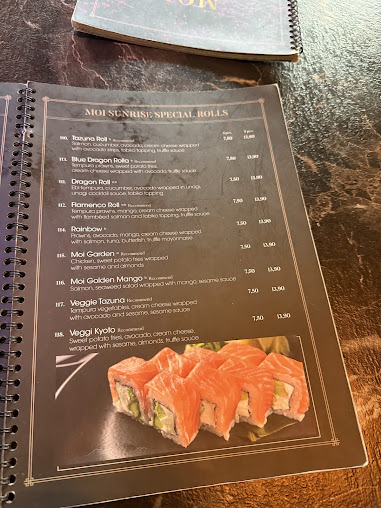 Menu Moi Sunrise Sushi Grill Asia Fusion - 8