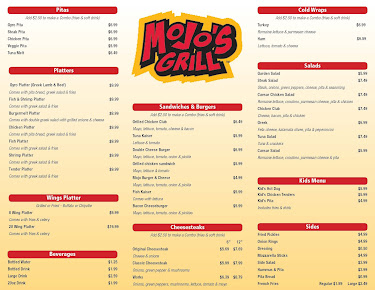 Menu Mojo's Grill - 4