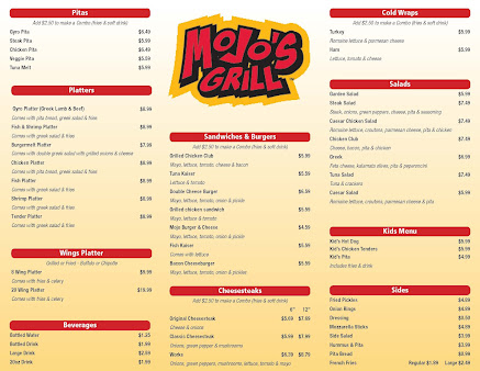 Menu Mojo's Grill - 7
