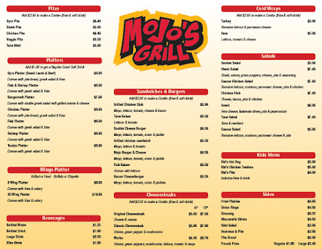 Menu Mojo's Grill - 17