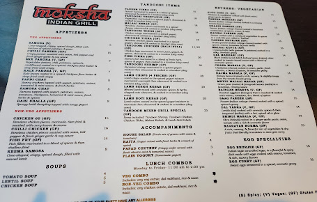 Menu Moksha Indian Grill - 2