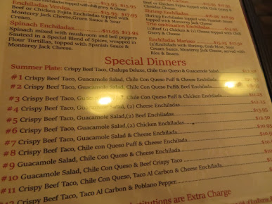 Menu Molina's Cantina - 2