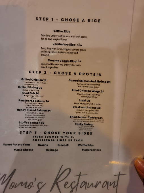 Menu Momos Restaurant And Social Lounge - 0
