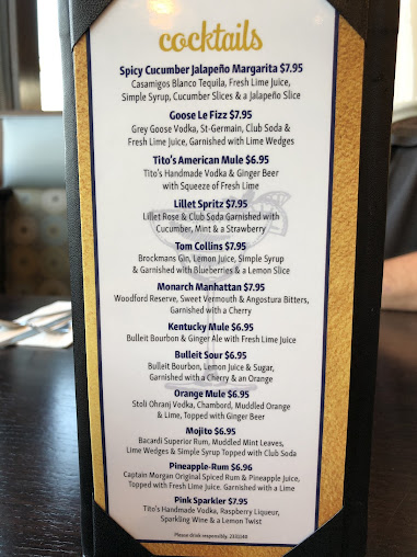Menu Monarch Diner And Restaurant - 2