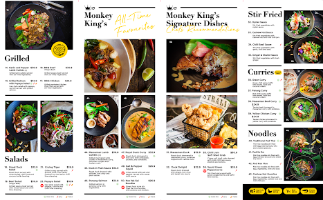 Menu Monkey King Thai - 0