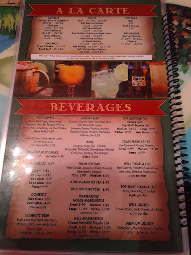 Menu Monte De Rey Mexican Restaurant - 8